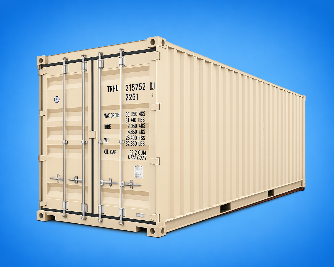 20-foot standard shipping container